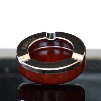 Luxury Wooden & Metal Ashtray Elegant