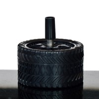 Tire Shape Ashtray with Push Button – Stylish Smokers’ Accessory