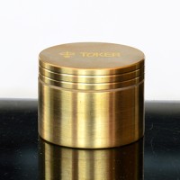 50mm 4-Part Toker Brass Grinder | Premium Metal Herb Crusher